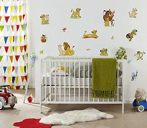 Наклейка на стіну Disney Komar Lion King Circle of Life 50 x 70 см 16 шт. - Фото 1
