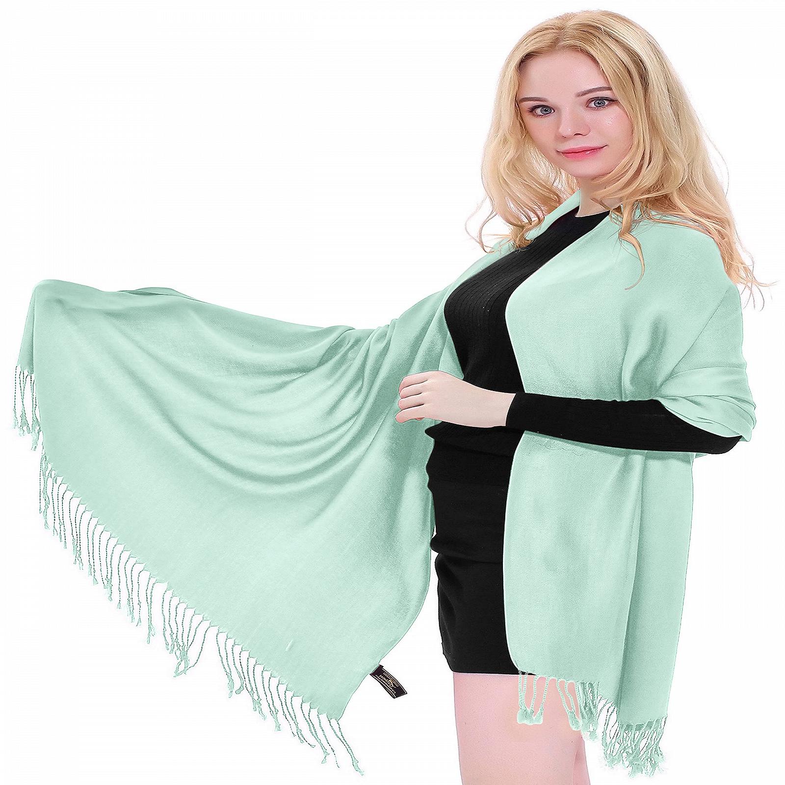 Однотонный шарф-пашмина CJ Apparel для женщин, фото №7
