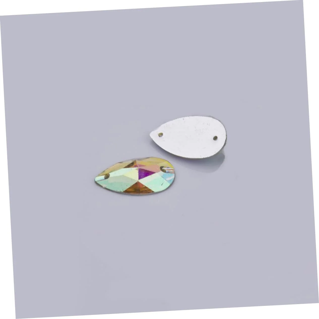 Стрази Плоскі 50 штук, Кришталева прикраса, Плоскі прикраси, Пришивні , Плоскі камені, Смоляні прикраси з плоскою задньою частиною, Кришталеві намистини для декору, фото №3