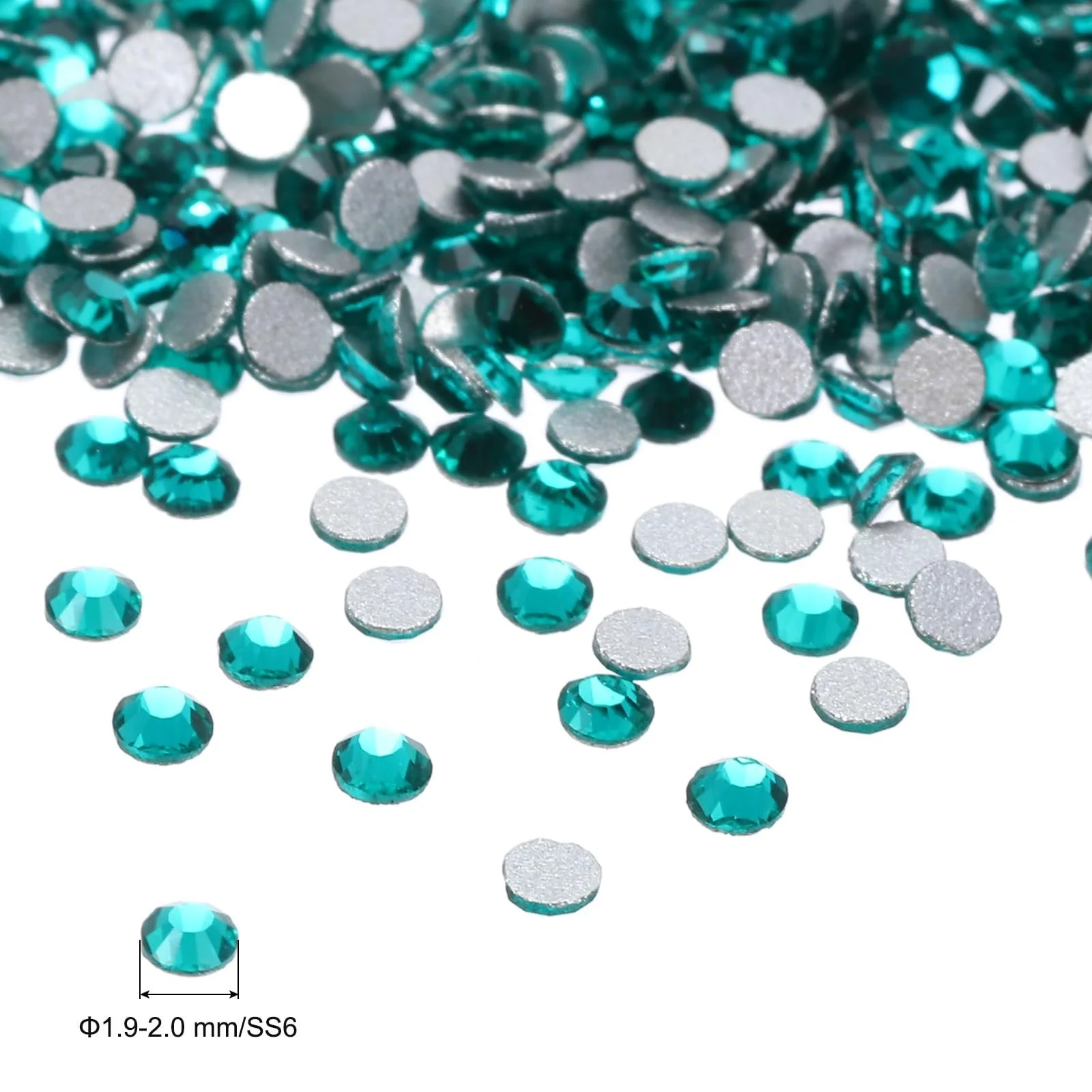 Стрази Скляні SS10 Lotus Purple Green, 1440 шт., фото №2