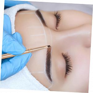 Карандаш для бровей Healvian 3 штуки Двусторонний Водостойкий Тёмно-коричневый synthetic.ua - Фото 1