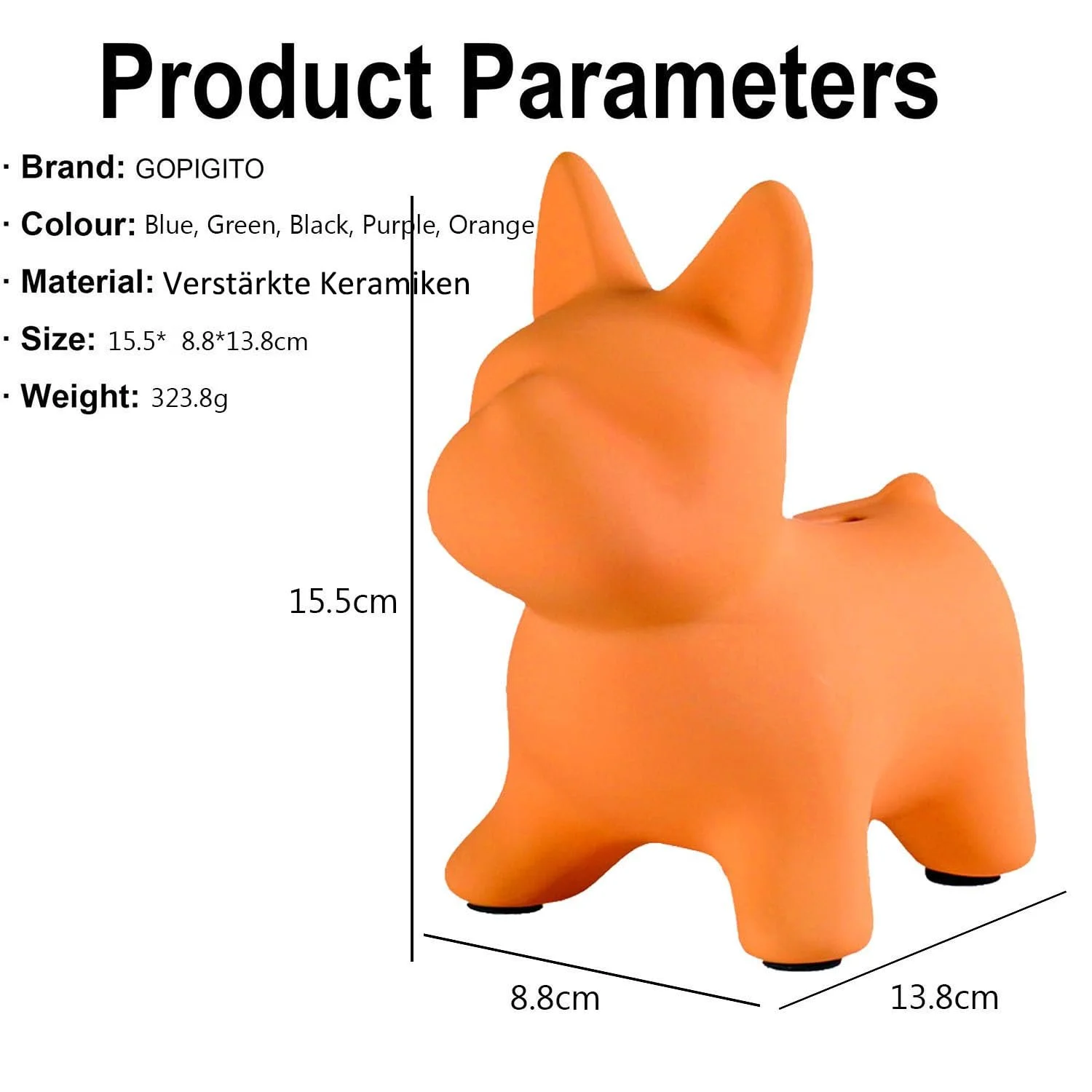 Скарбничка Собака керамічна, фото №4