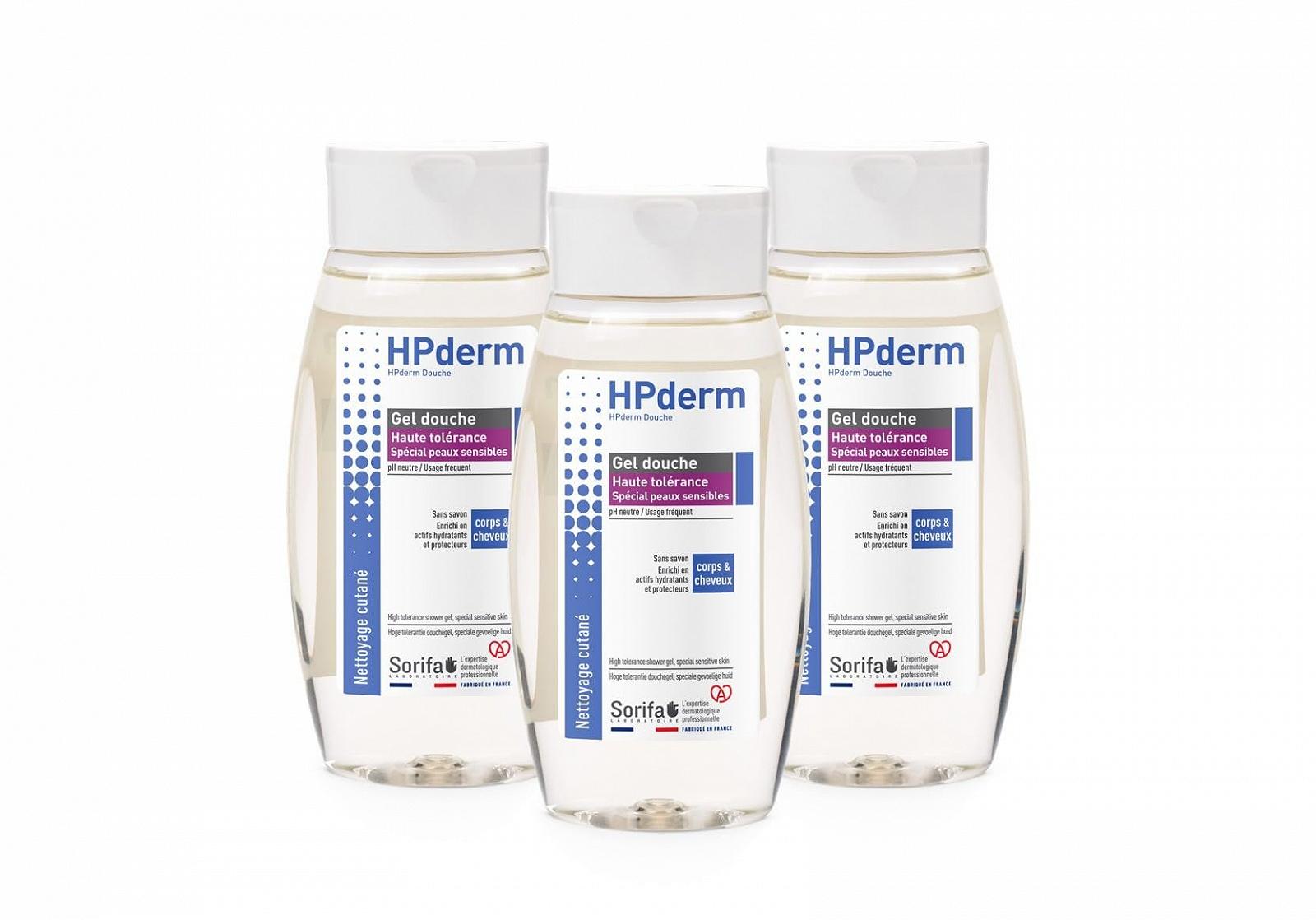 Гель для душу та волосся 2-в-1 HPderm High Colour Power для чутливої шкіри та татуювань 250 ml упаковка 3 шт, фото №1