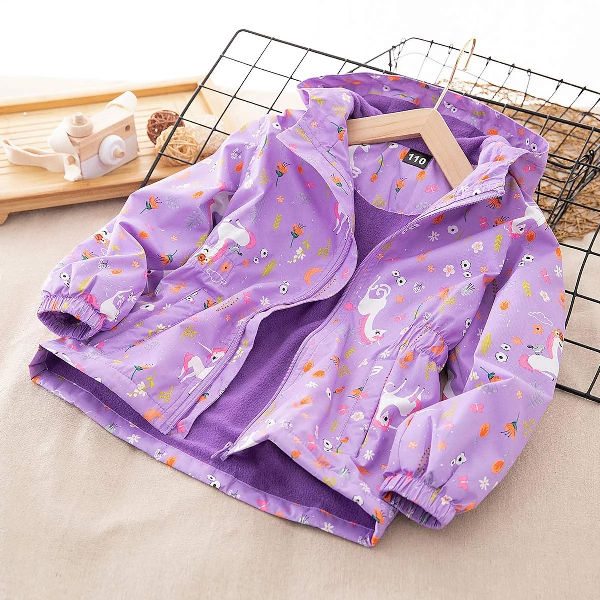 Детская софтшелл куртка для девочек SXSHUN с флисовой подкладкой, переходная куртка с принтом, для хайкинга, уличная куртка, теплая, ветрозащитная, дышащая, весна-осень, фото №3