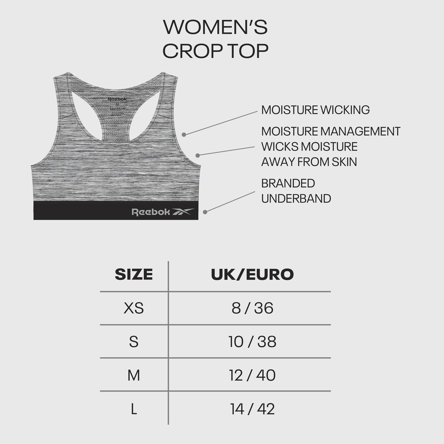 Бюстгальтер Reebok Simone (1 шт. в упаковке) женский, фото №5