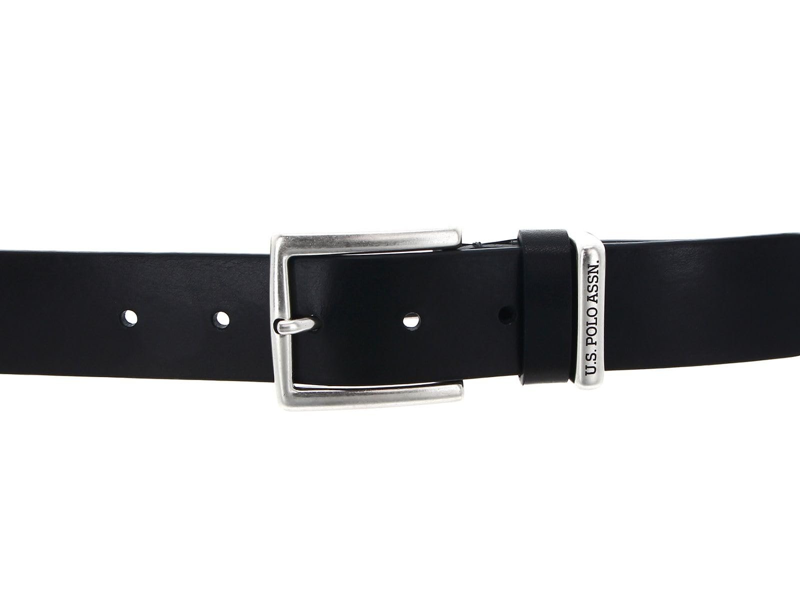 Ремень Кожаный U.S. POLO ASSN. Hitchcock Perfect W105 Черный, черный, фото №2