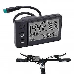 Контрольная панель S866 LCD 24 В 36 В 48 В USB Black - Фото 1