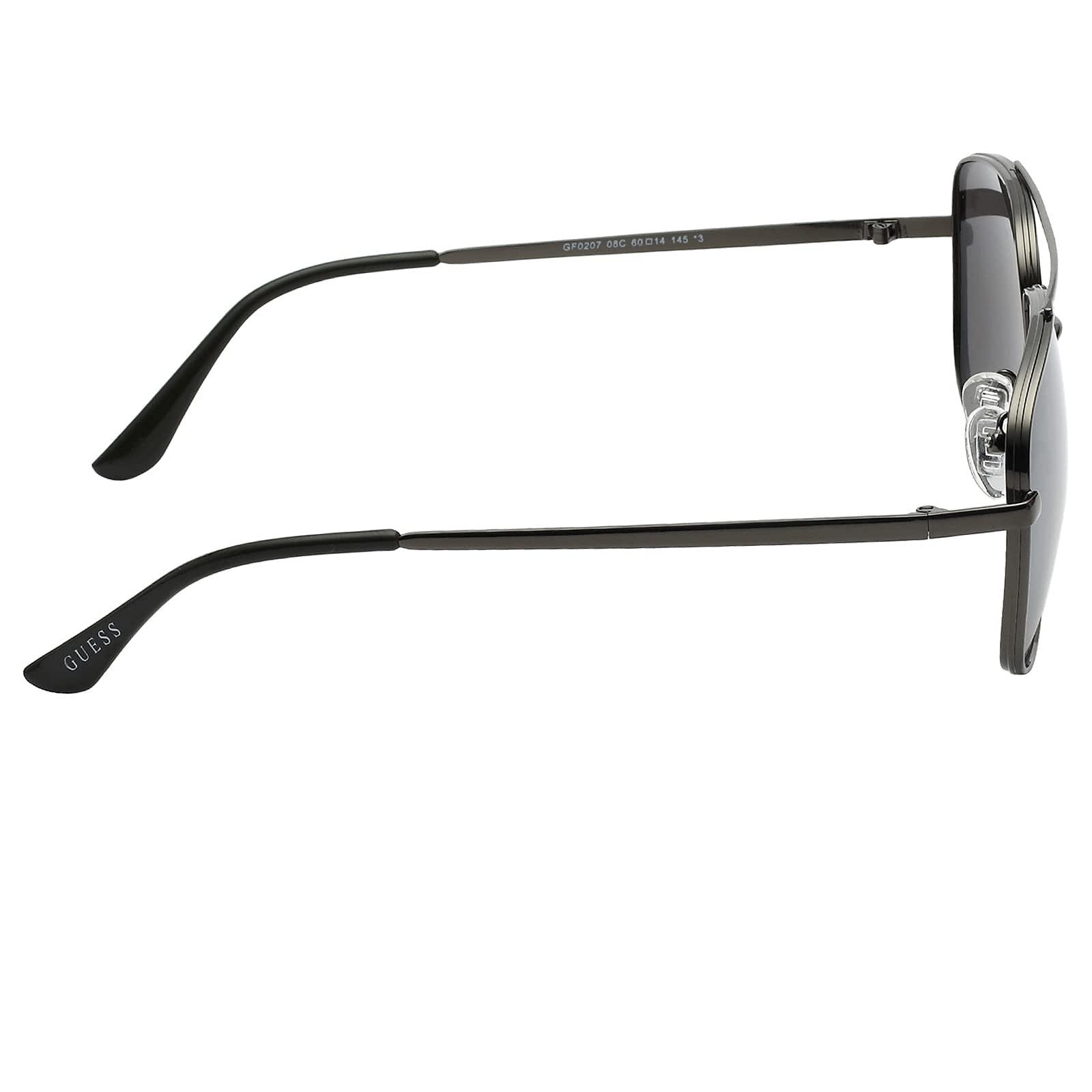 Сонцезахисні окуляри GUESS GF0207 60 Gunmetal, сріблясті, фото №4