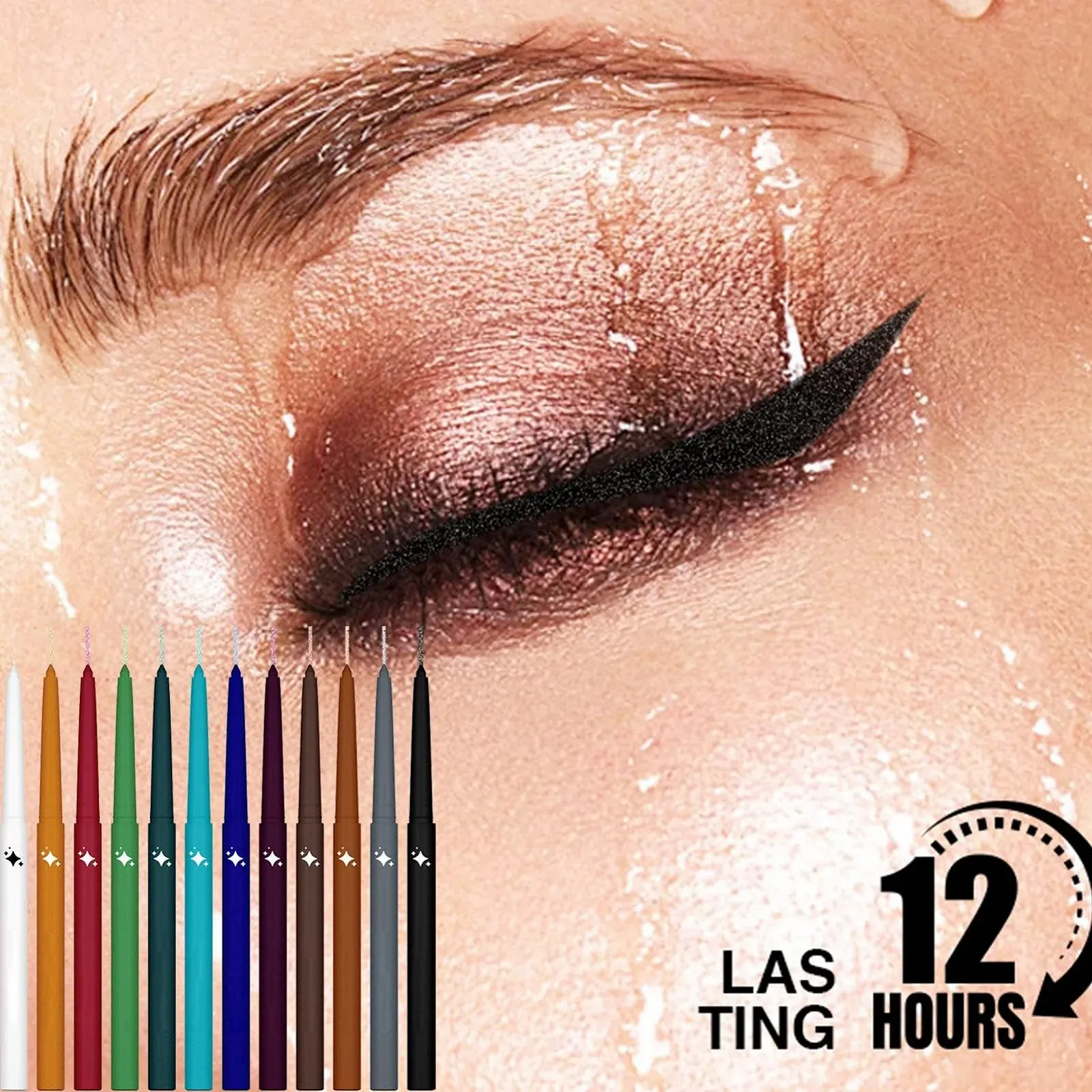 Перлинний Eyeliner, Набір блискучих підводок для очей, фото №3 Перлинний Eyeliner, Набір блискучих підводок для очей, фото №3