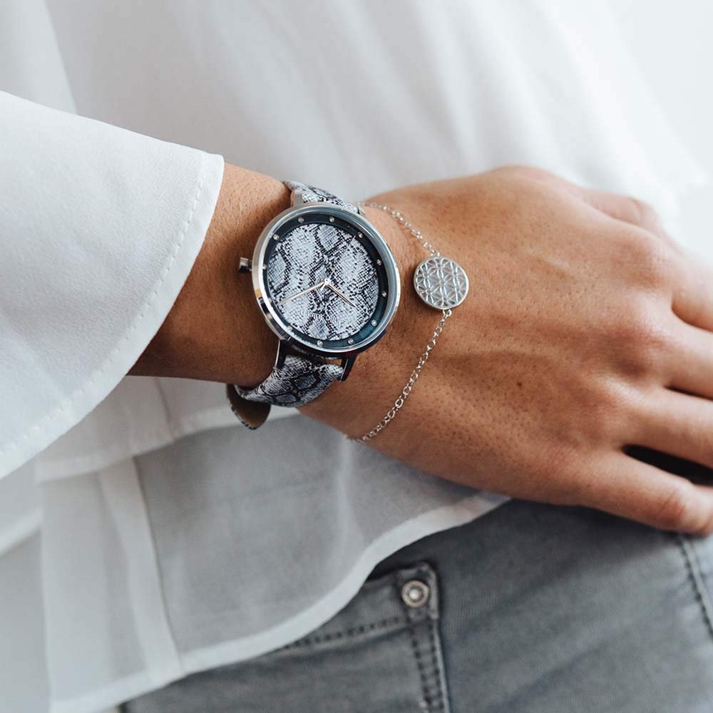 Женские часы Julie Julsen Safari Collection JJW1203SL-P Кожаный ремешок, Лента, фото №2