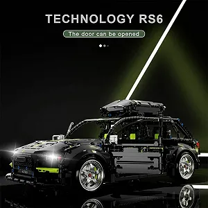 Конструктор Автомобиль AKOGD RS6, 2896 деталей, Набор для создания модели автомобиля, Гоночный автомобиль, Строительные блоки, Конструктор для взрослых и детей synthetic.ua - Фото 1