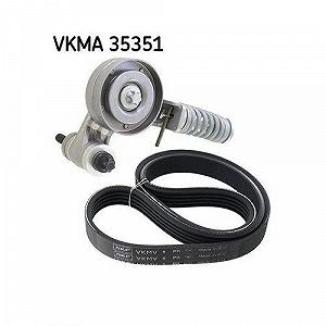 Комплект поліклинового ременя SKF VKMA 35351 для MITSUBISHI OPEL VAUXHALL CHEVROLET synthetic.ua - Фото 1