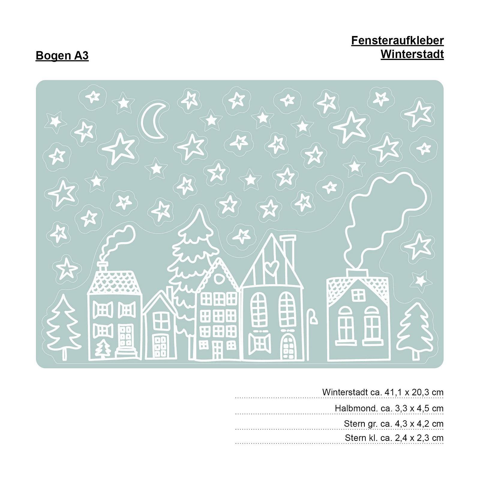 Наклейки на вікна Wandtattoo Loft Christmas House Row Багаторазові A4 44 шт. Білі, фото №7 Наклейки на вікна Wandtattoo Loft Christmas House Row Багаторазові A4 44 шт. Білі, фото №7