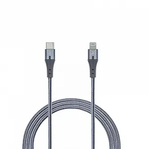 Кабель Grand-X USB Type-C Lightning MFI Power Delivery 18W 1м Gray (CL-01) synthetic.ua - Фото 1