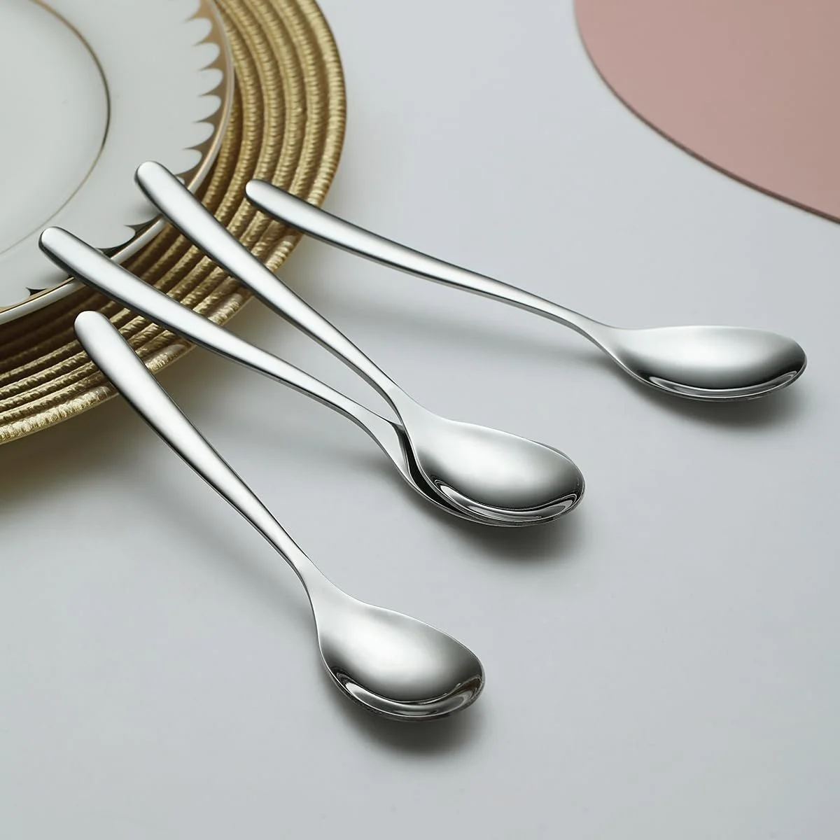 Чайні ложки Kyraton, 14 см, для кави з нержавіючої сталі, фото №7 Чайні ложки Kyraton, 14 см, для кави з нержавіючої сталі, фото №7