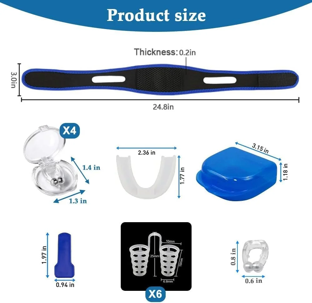 Тримач язика проти хропіння, ремінець на підборіддя, фото №2 Тримач язика проти хропіння, ремінець на підборіддя, фото №2