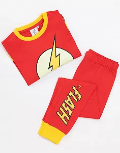 Піжама The Flash DC Comics для хлопчиків, світиться у темряві synthetic.ua - Фото 1