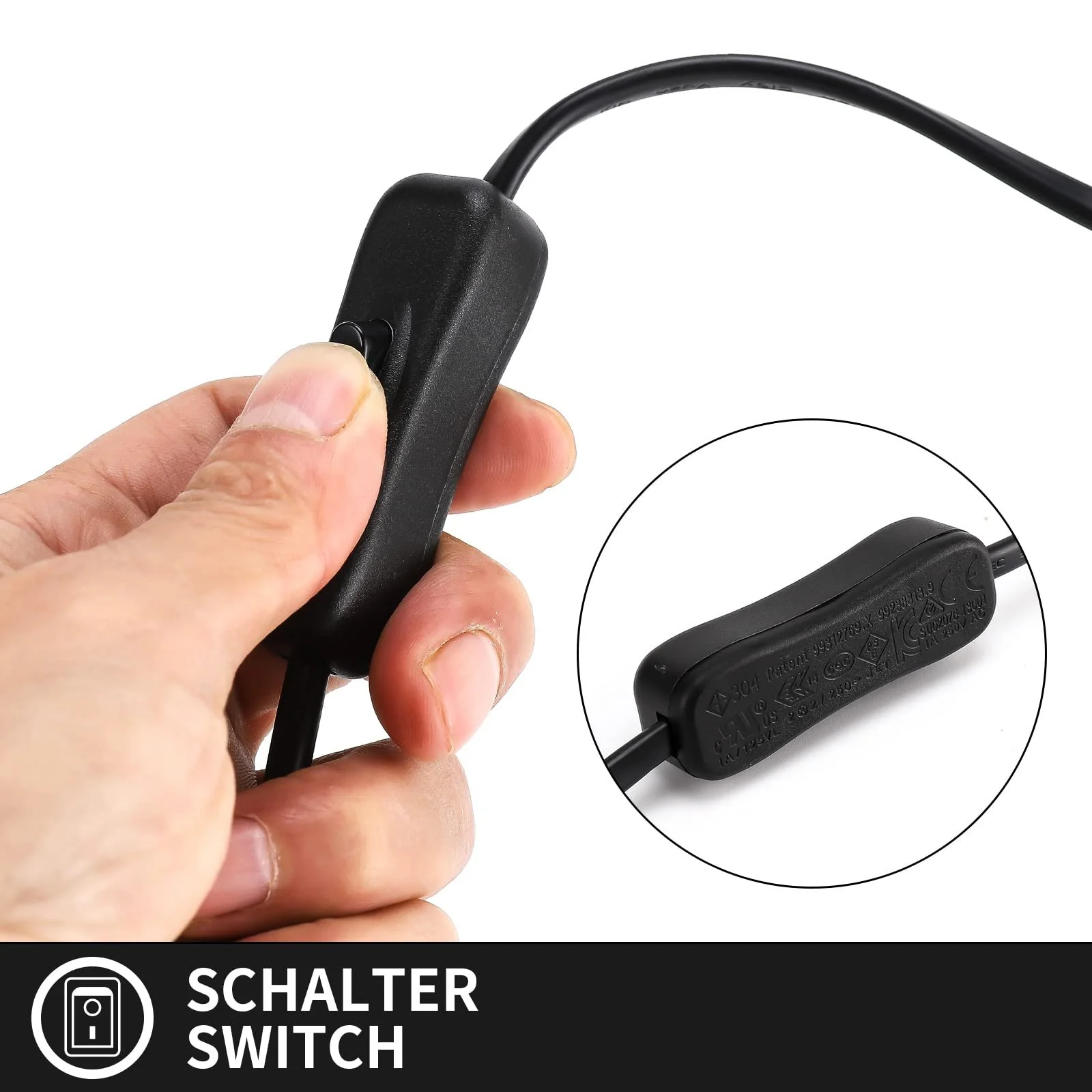 Настільна лампа набір з 2 шт. E27 макс. 40 Вт чорний, фото №7