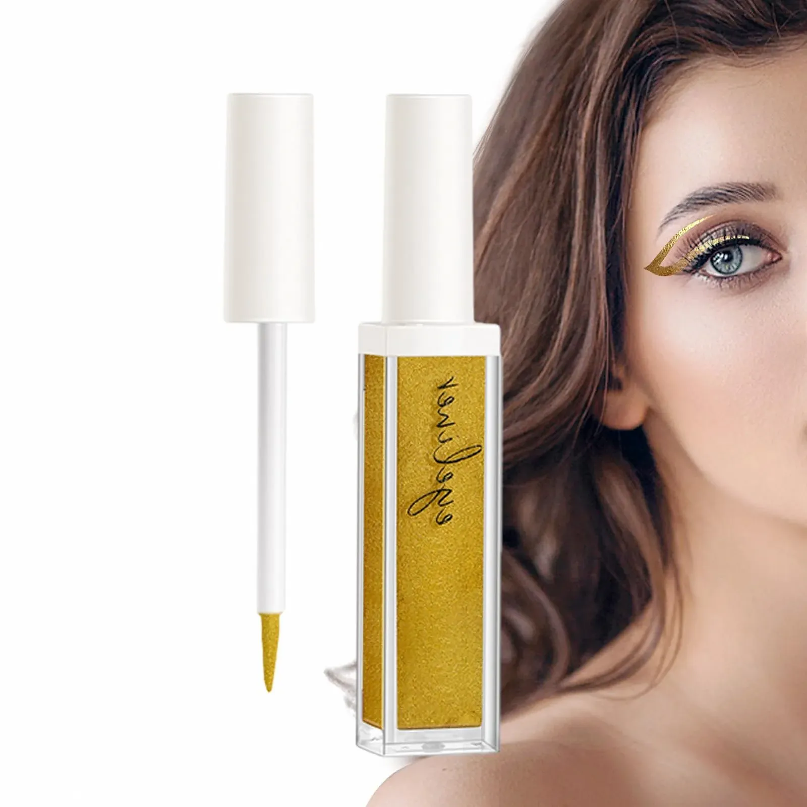 Кольорова Підводка для очей Fowybe, мерехтлива, фото №7