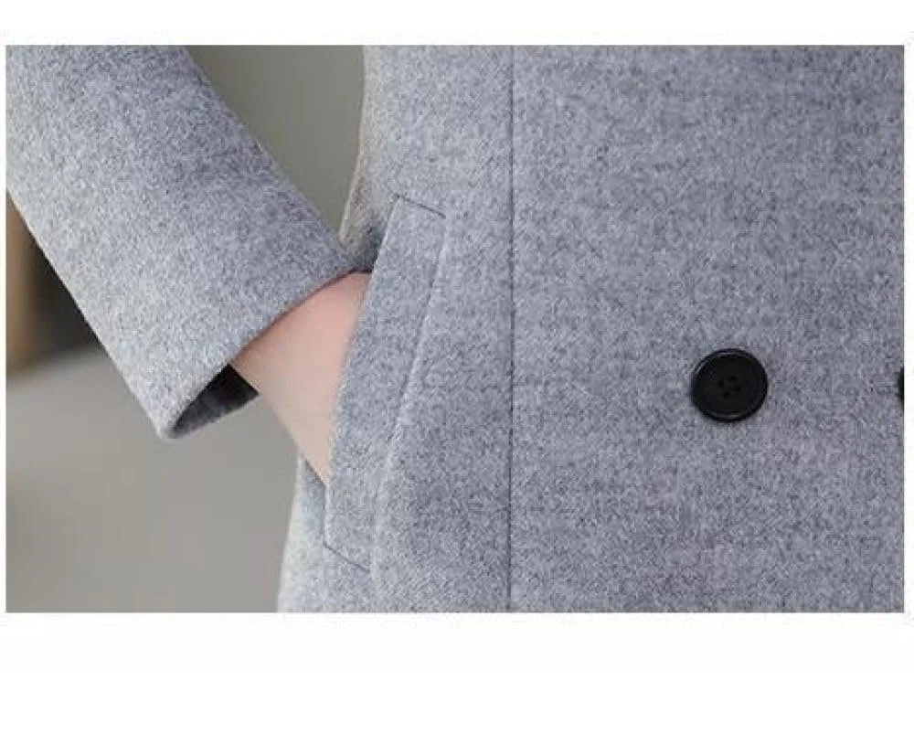 Пальто BROLEO Женское зимнее, элегантное, модное, двубортное, фото №5