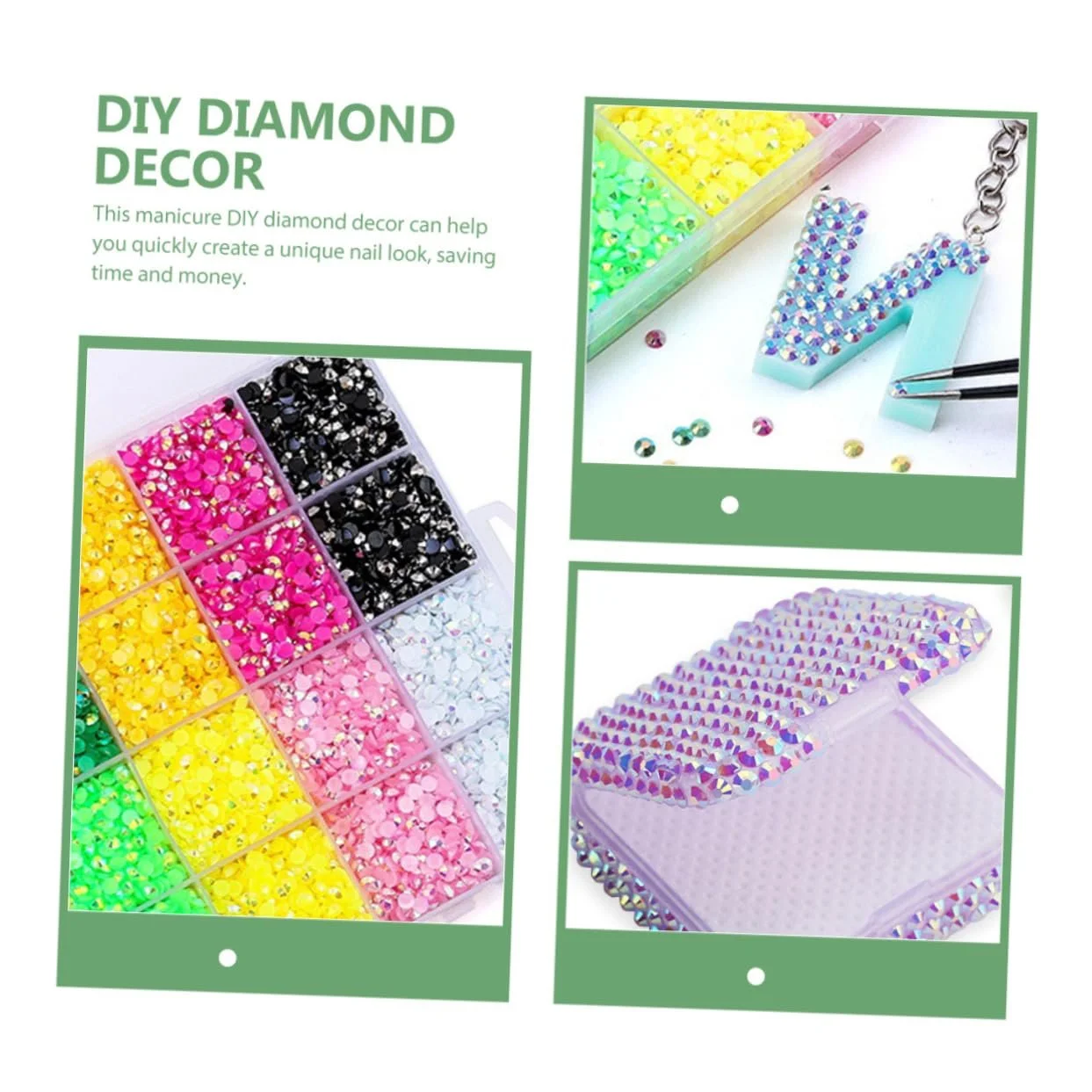 Украшения для ногтей Стразы AB, 1 коробка, Маникюрные бриллианты, Небольшие украшения для маникюра, Бриллиантовые драгоценные камни, Смола, фото №4
