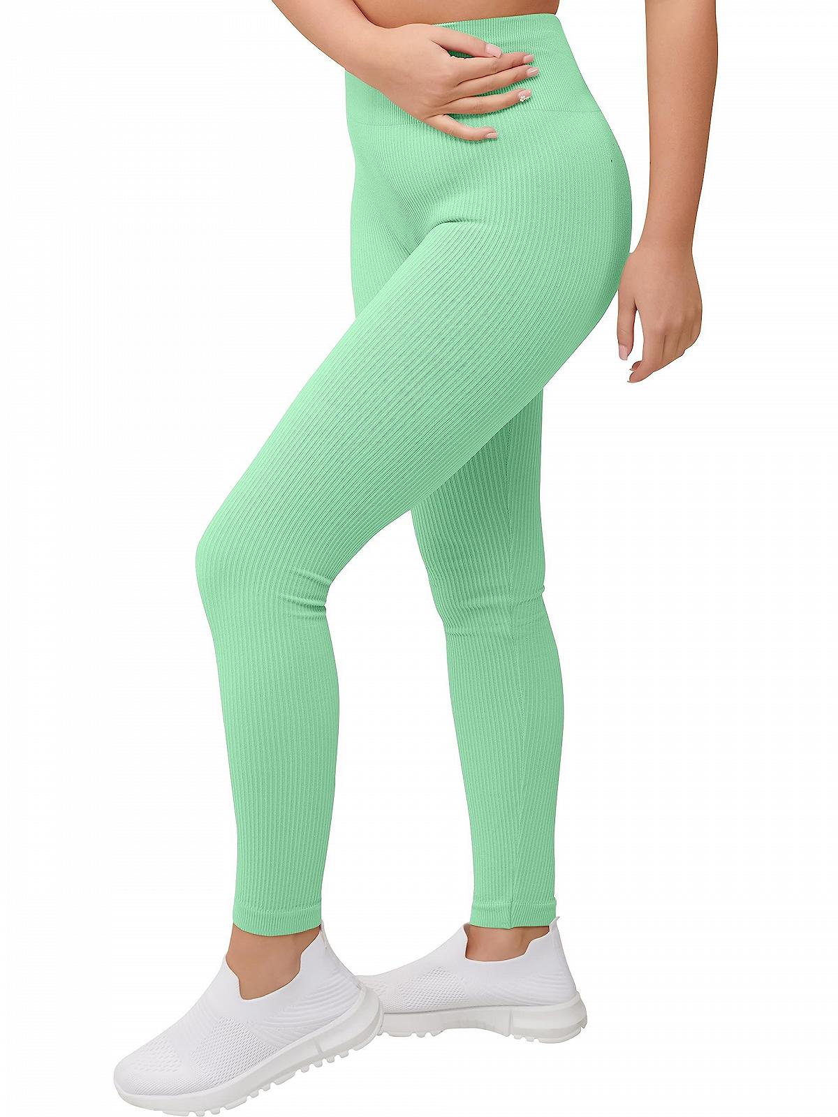Женские леггинсы в рубчик с завышенной талией Love My Fashions UK Мягкие бесшовные Для контроля живота, фото №1