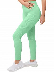 Женские леггинсы в рубчик с завышенной талией Love My Fashions UK Мягкие бесшовные Для контроля живота - Фото 1
