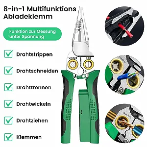 Стриппер 8-в-1 с функцией измерения тока и тестером напряжения synthetic.ua - Фото 1