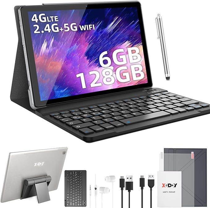 Планшет 10.1" Full HD XGODY P60 Pro 6/256Gb 4G 2-SIM 8 ядер Android 12 8000 mAh Сірий, фото №2