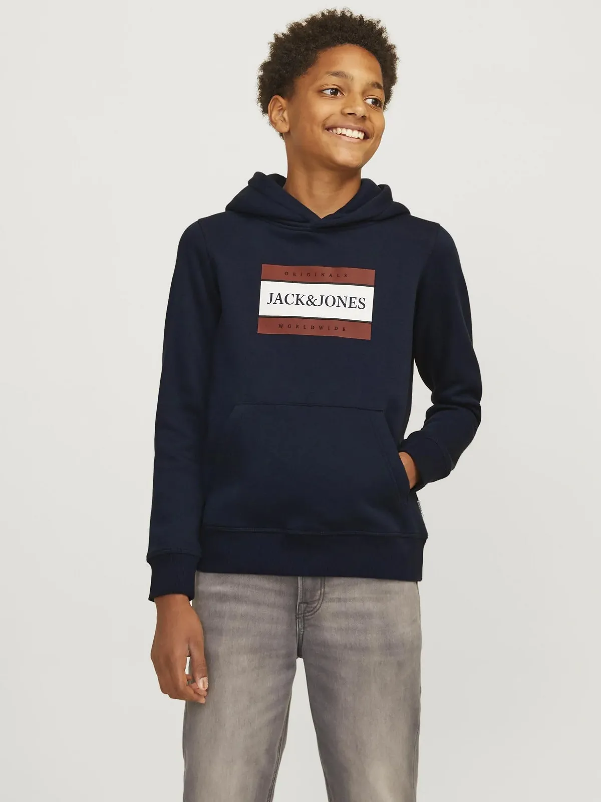 Худі JACK & JONES Jorfrederiksberg Box Sweat Hood Sn Jnr для хлопчиків, фото №4