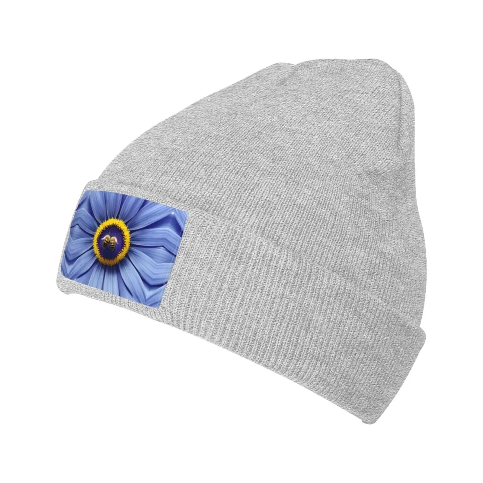 В'язана Шапка YYHHAOFA Квітка Серце Бджола Принт, фото №1