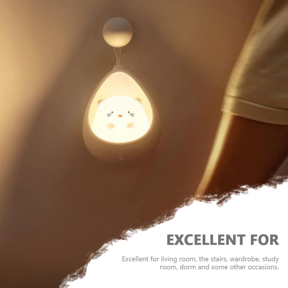 Светильник SOLUSTRE Motion Sensor USB Charging Cabinet Night Light Cartoon LED для девочек детей Белый, фото №3