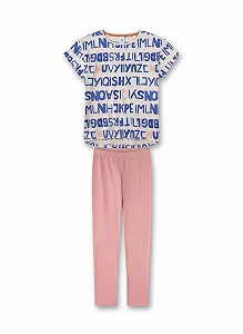 Комплект пижамный Sanetta для девочек - Фото 1