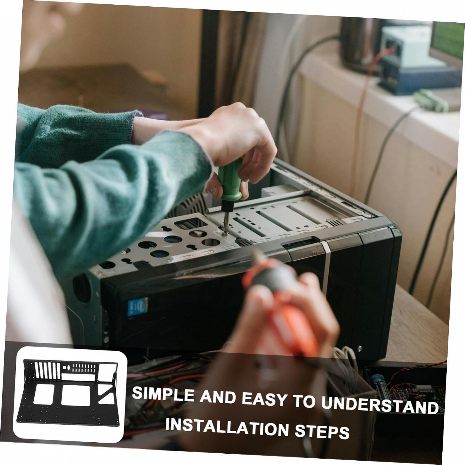 Тримач материнської плати Toddmomy ATX Сталева монтажна рама з отвором для кулера ПК, фото №3