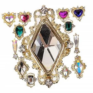 Набір прикрас для нігтів з повним діамантом Beavorty, 3D - Фото 1