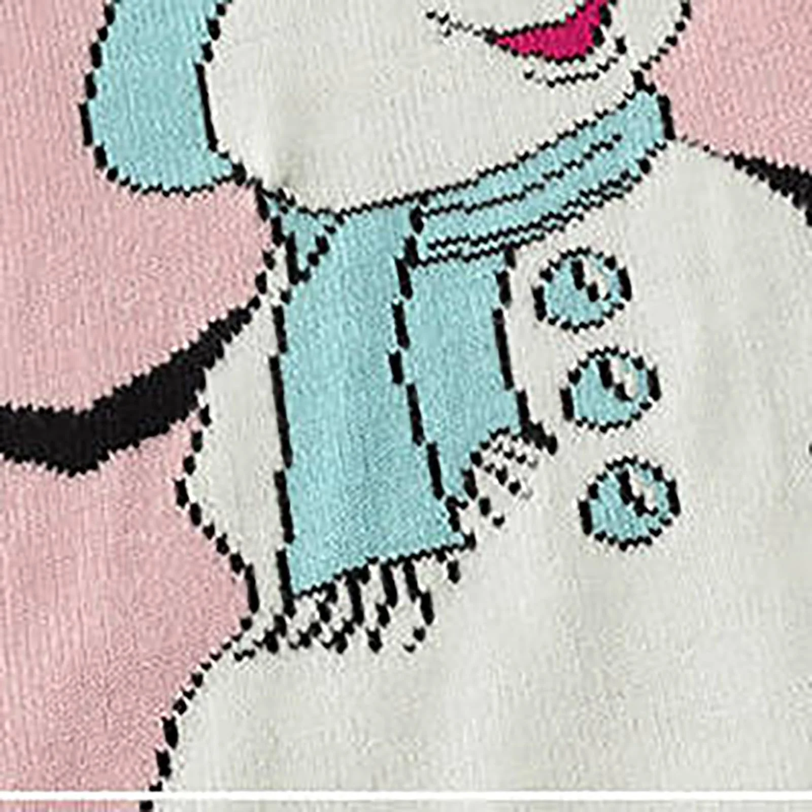 Зимовий Різдвяний дитячий мультяшний світшот із сніговиком для дівчинки, фото №4