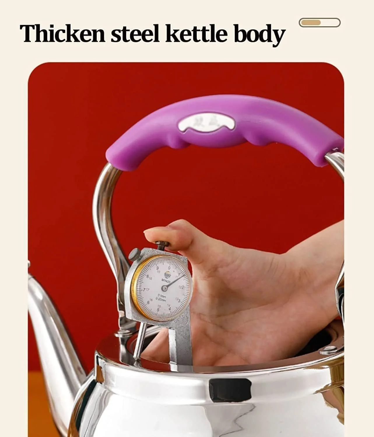 Чайник-свисток з нержавіючої сталі 5,5 л, фото №4 Чайник-свисток з нержавіючої сталі 5,5 л, фото №4