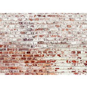 Фотообои Runa Art Stone Wall 9083012b Флизелиновые 396 x 280 см Бело-коричневые - Фото 1