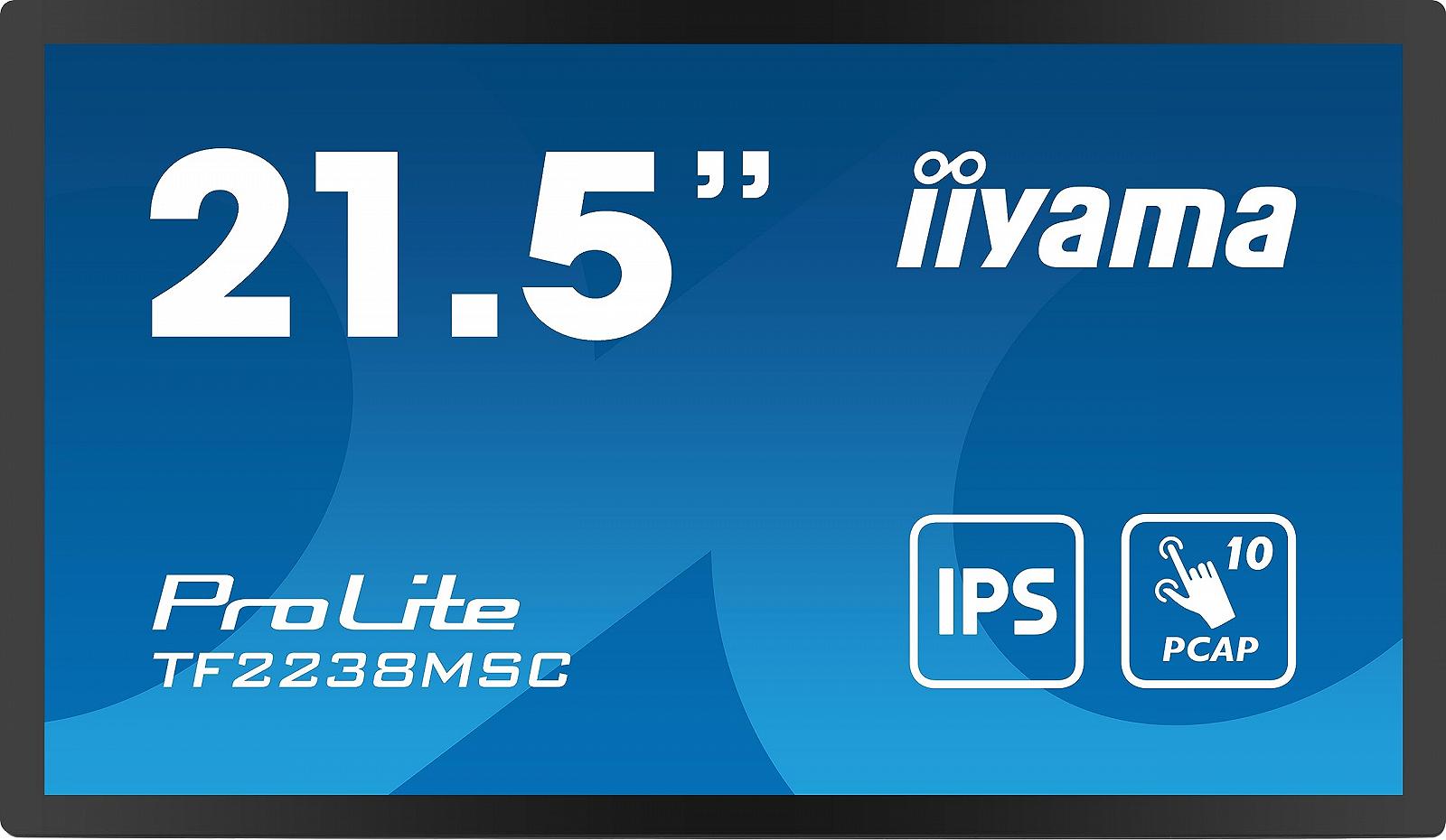 Монітор iiyama Prolite TF2238MSC-B1 IPS LED 54,5 см 21,5 дюймів Full HD Open Frame 10-точковий мультитач ємнісний оптичний з'єднаний HDMI DP USB 3.2 7H IP1X дотик через скло анти-відбитки металевий, фото №1 Монітор iiyama Prolite TF2238MSC-B1 IPS LED 54,5 см 21,5 дюймів Full HD Open Frame 10-точковий мультитач ємнісний оптичний з'єднаний HDMI DP USB 3.2 7H IP1X дотик через скло анти-відбитки металевий, фото №1