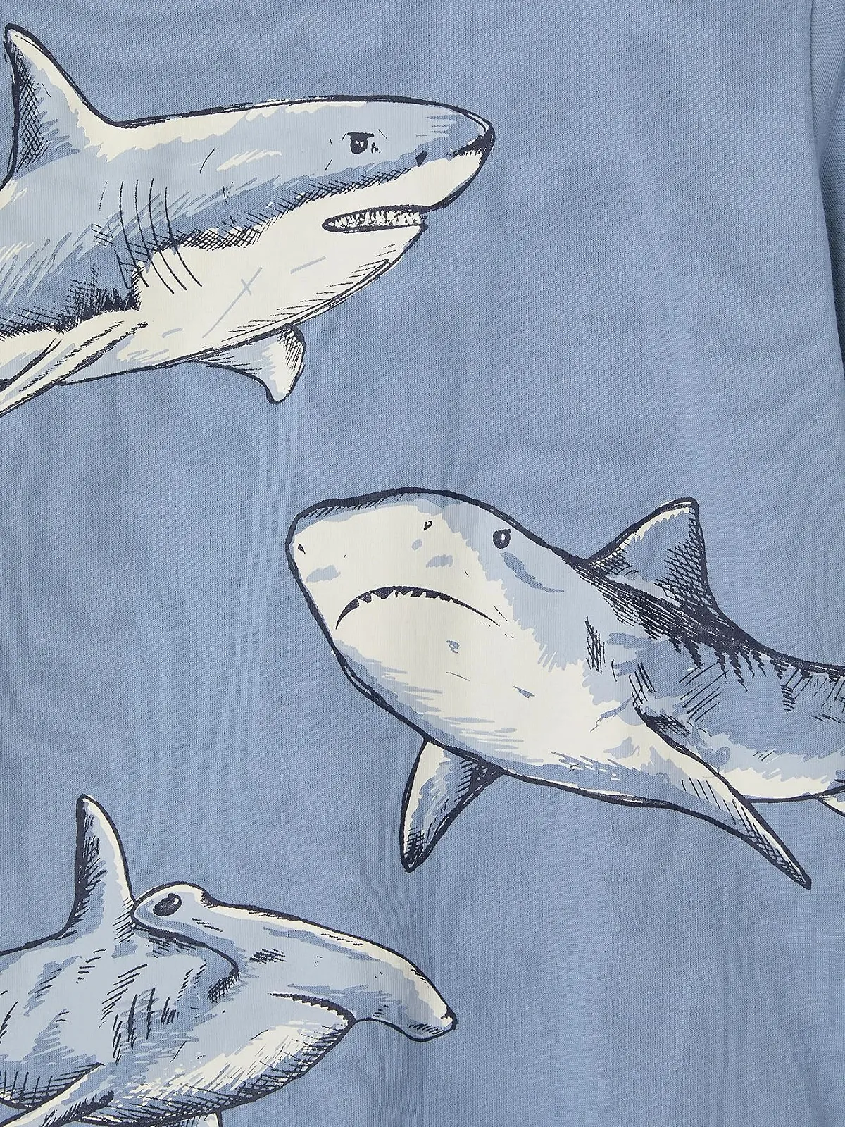 Літня піжама для хлопчиків, 2 шт. VERTBAUDET, Акули, з переробленої бавовни, фото №5