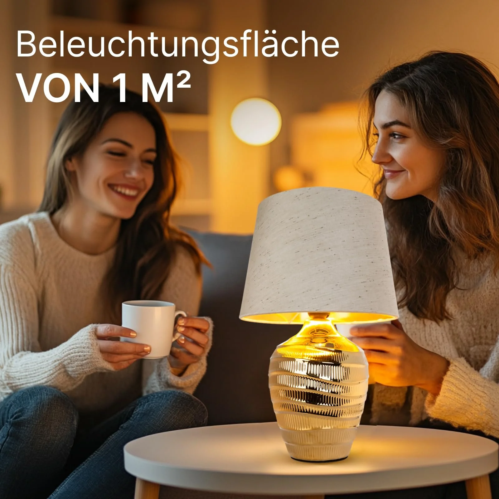 Настільна лампа LED ARTE LAMP KORFU A4003LT-1CC класична декоративна хром білий текстильний абажур дротова, фото №9