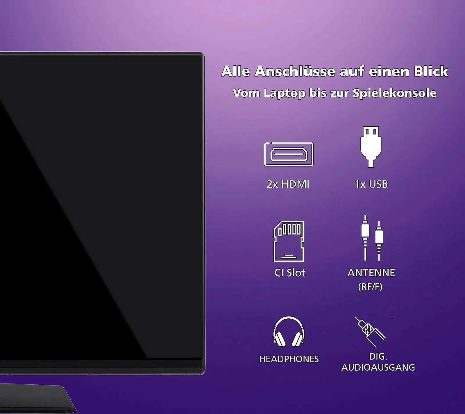 Телевізор 32" JVC LT-32VH4455 / HD / 50 Гц / VA / T2, фото №3 Телевізор 32" JVC LT-32VH4455 / HD / 50 Гц / VA / T2, фото №3