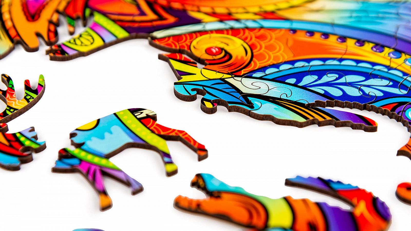 Дерев'яний пазл Tiger 219 деталей King (38 x 34 см), фото №4 Дерев'яний пазл Tiger 219 деталей King (38 x 34 см), фото №4