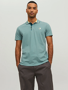 Рубашка-поло Jack&Jones JCOLOGAN POLO SS SS23 SN 12229382 Голубой M - Фото 1