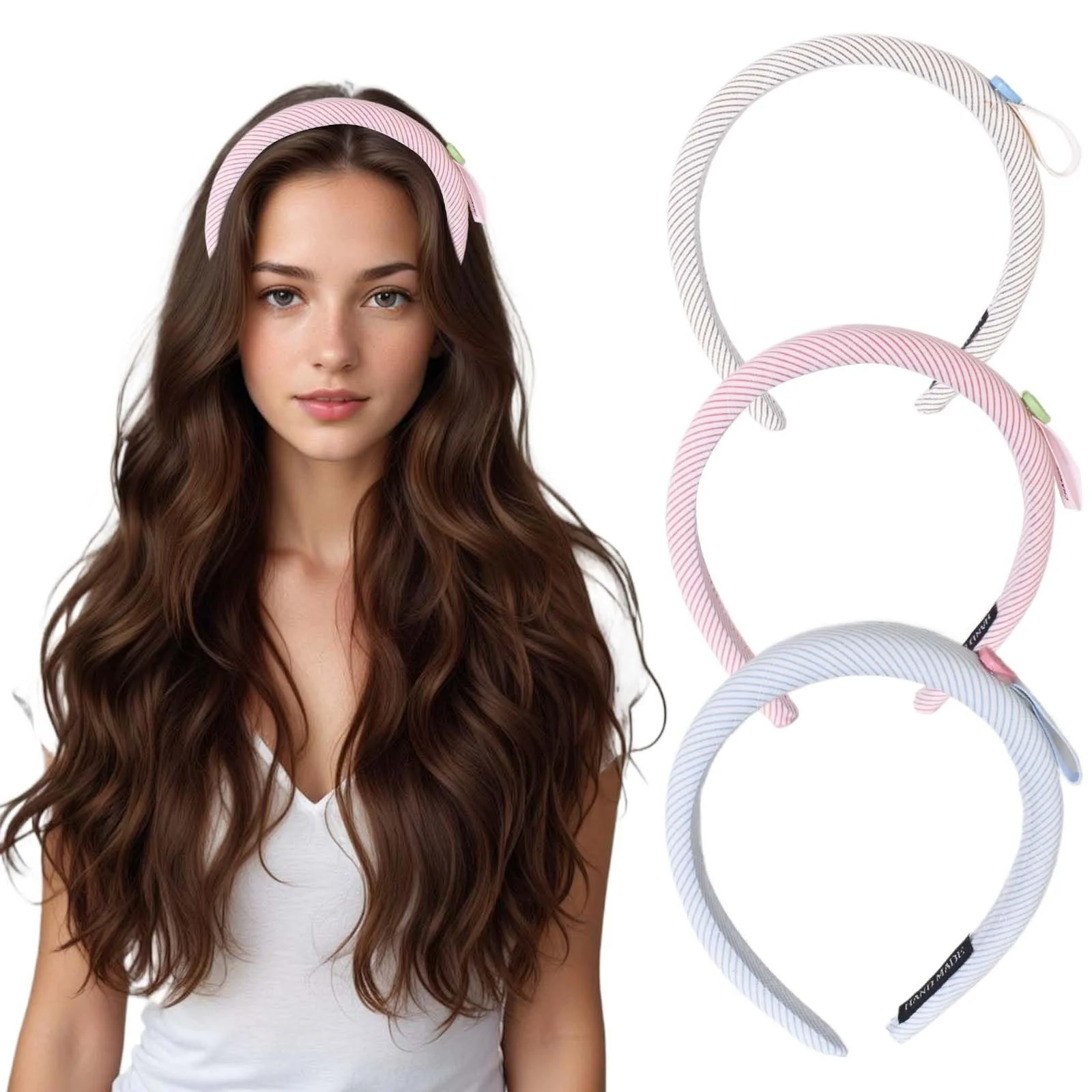 Набір жіночих обручів на голову 3 шт, фото №1