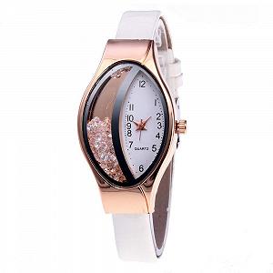 Женские часы Generisch Fashion Dialogue Band Small Fine Woman Ellipse Semilunar Sand - Фото 1