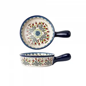 Форма для запекания Home керамическая ретро большая с ручкой - Фото 1