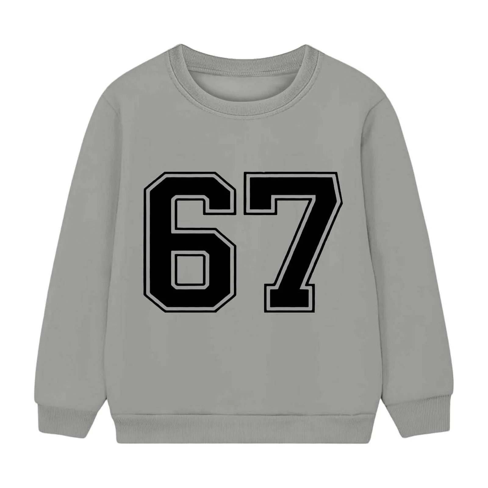 Детский пуловер с длинными рукавами для девочки, повседневная толстовка с круглым вырезом и принтом, мягкая и удобная смесь материалов, удобная детская спортивная одежда для повседневной носки, игр и школы, фото №4