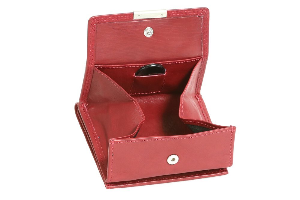 Кошелек LEAS Small Leather Boxed Style из кожи, вишневый, фото №1
