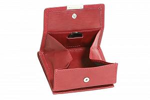Кошелек LEAS Small Leather Boxed Style из кожи, вишневый - Фото 1
